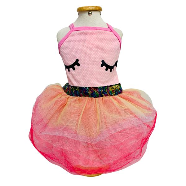 Roupa pet  -  Vestido Pet Unicornio Rosa
