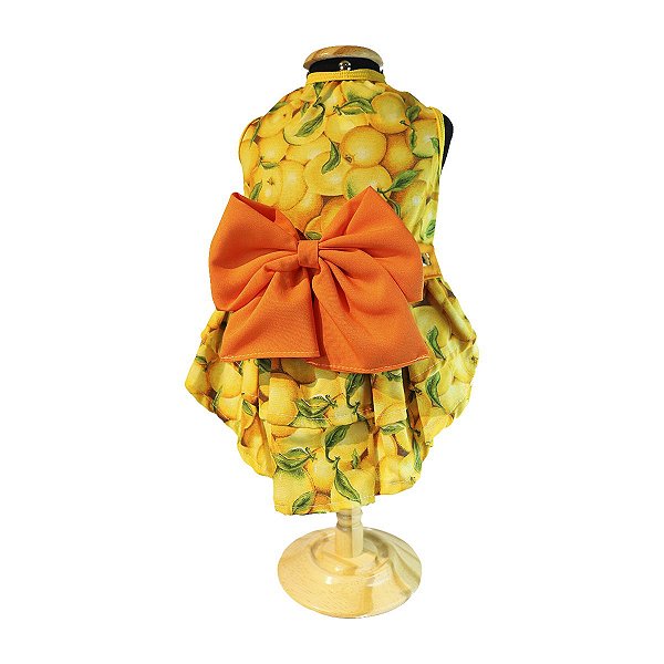 Roupa pet  - Vestido Pet Laranja