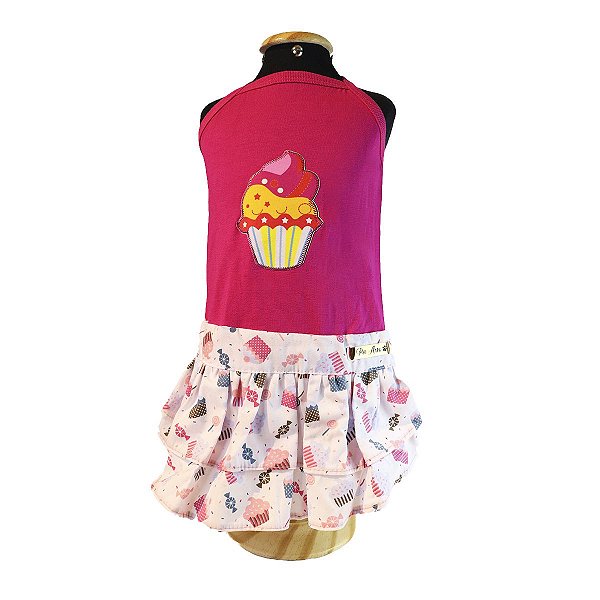 Roupa pet  - Vestido Pet Cupcake