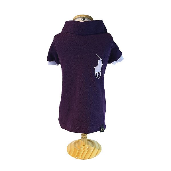 Roupa pet  - Camisa Pet Polo Ralf Roxo