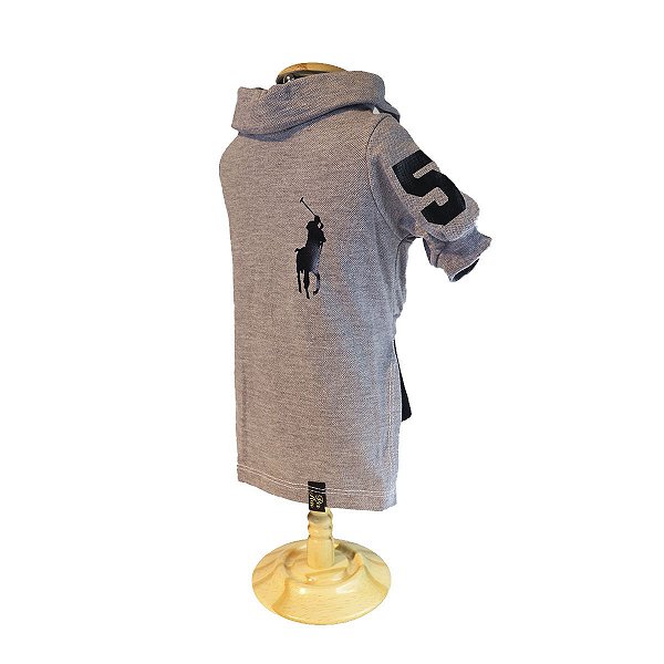Roupa pet  - Camisa Pet Polo Ralf Cinza