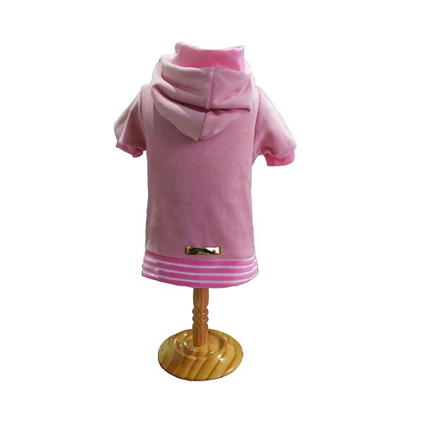 Roupa Pet - Casaco Pet Caçulinha Rosa