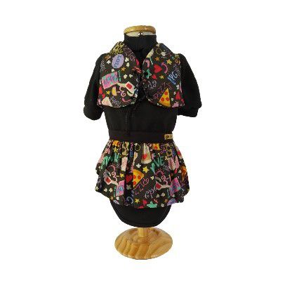Roupa pet  -  Vestido Pet Pizza
