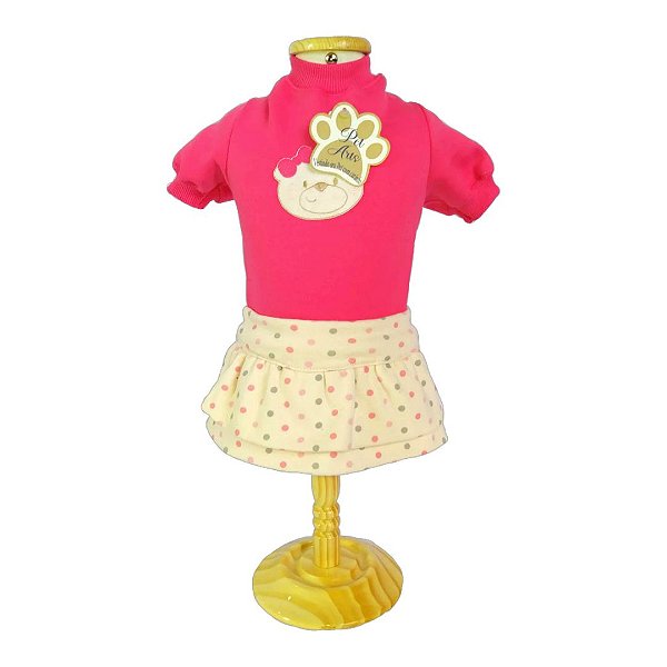 Roupa pet  - Roupinha Pet Vestido Lilica Inverno