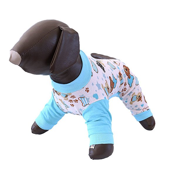 Roupa Pet - Pijama Pet Ursinhos Azul