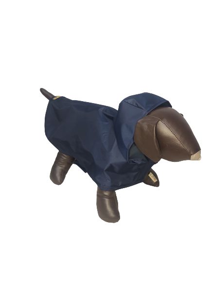 Roupa Pet - Capa de Chuva Azul Marinho