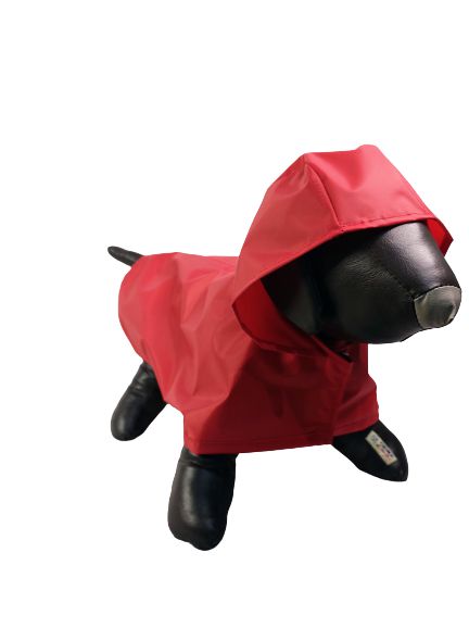 Roupa Pet - Capa de Chuva Vermelha