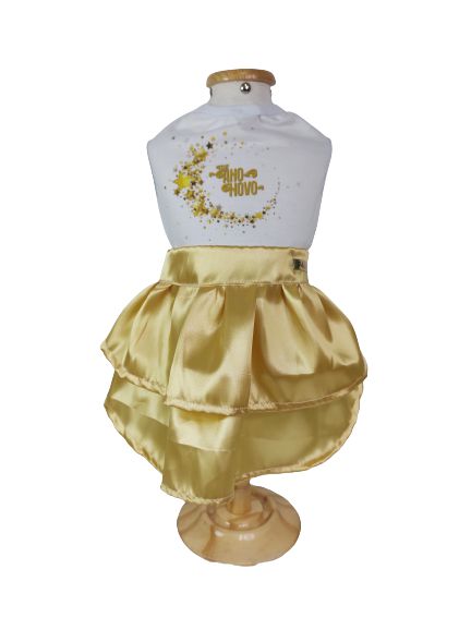 Roupa Pet - Ano Novo modelo Vestido