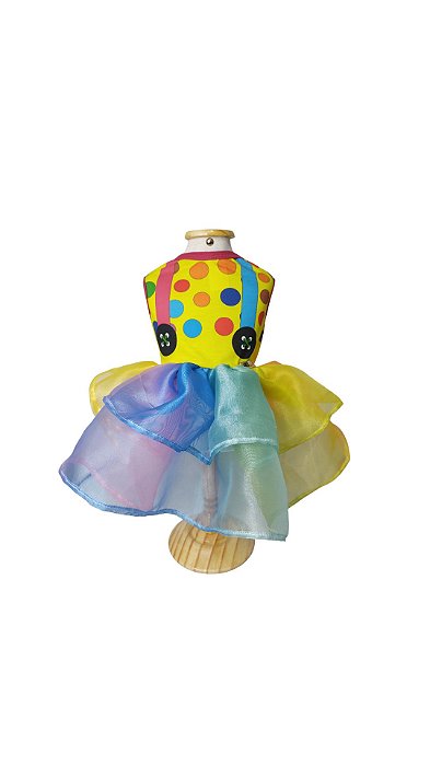Roupa Pet - Palhacinha Modelo Fantasia