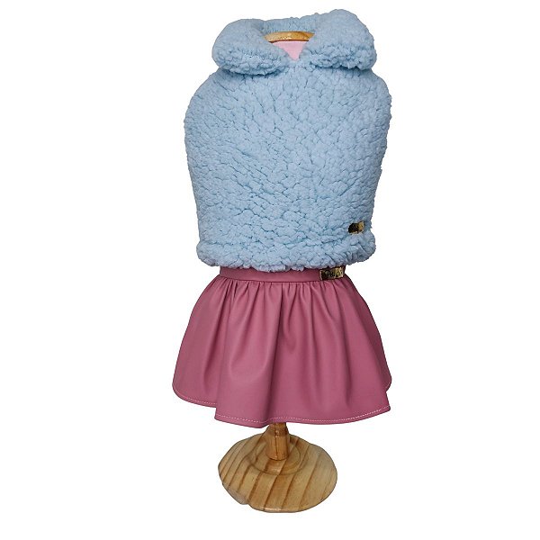Roupa pet  - Penélope Modelo Vestido com Colete