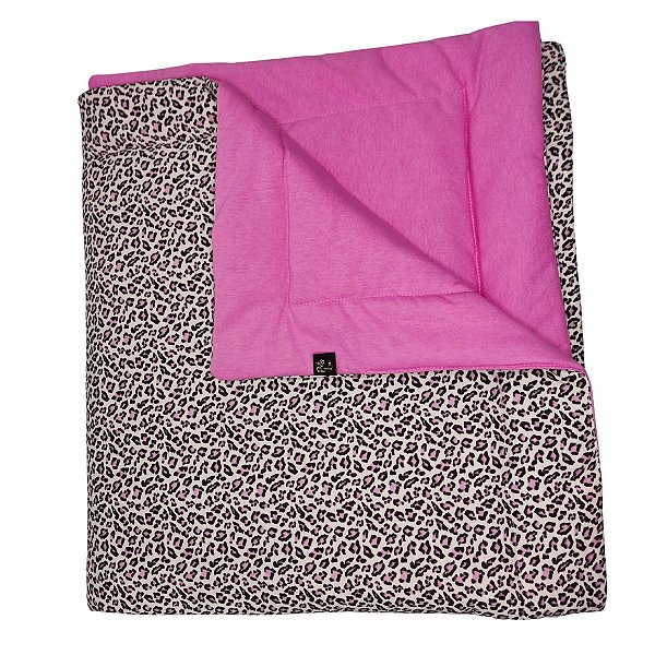 Edredom Pet Oncinha Rosa
