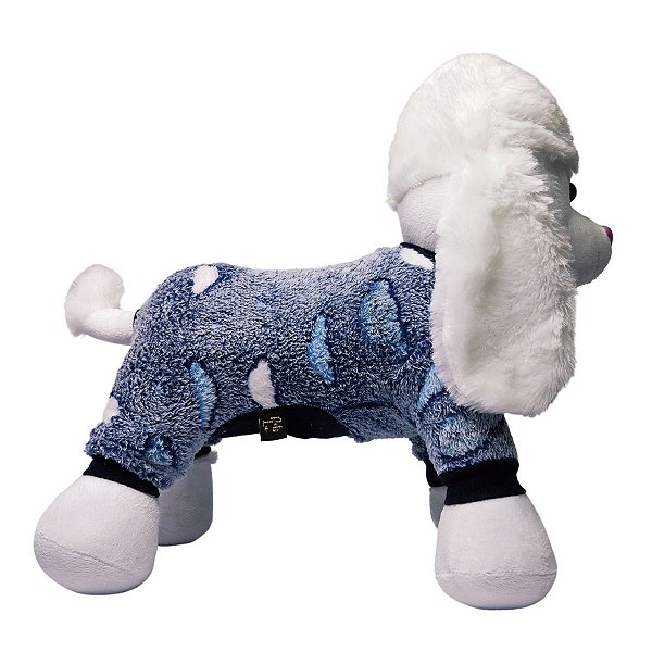 Roupa pet -  Nuvem Modelo Macacão Microfibra