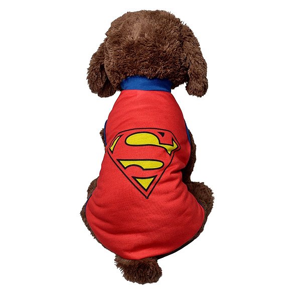 Roupa Pet - Homem de capa Modelo Regata Básica