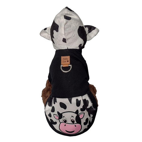 Roupa Pet - Vaquinha Modelo Moletom