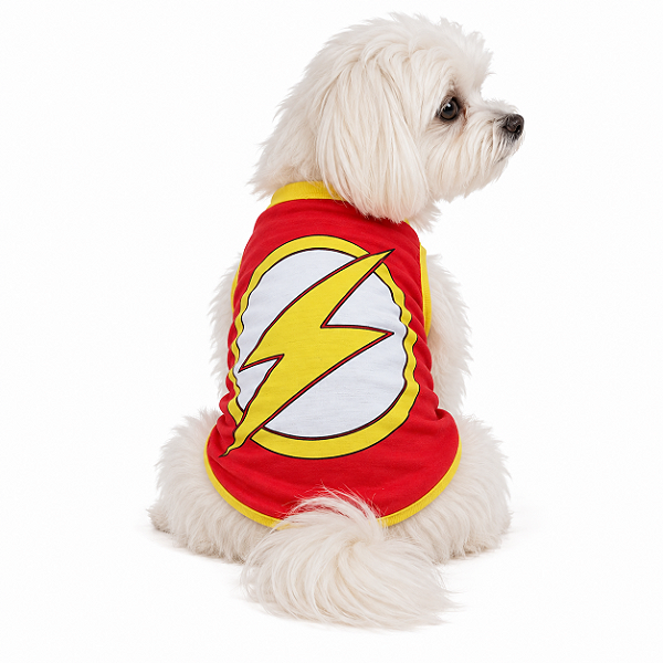 Camisa Pet Raio The Flash Herois Regata