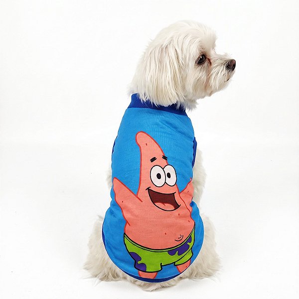 Roupa Pet - Patrick Modelo Regata Divertida Personagens