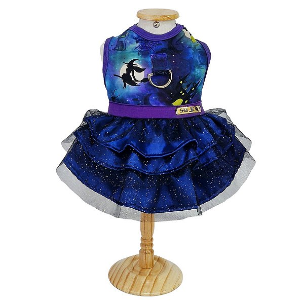 Roupa Pet - Vestido Bruxa Halloween