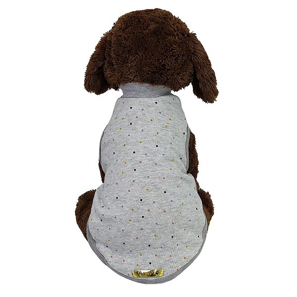 Roupa Pet - Regata Básica Confete