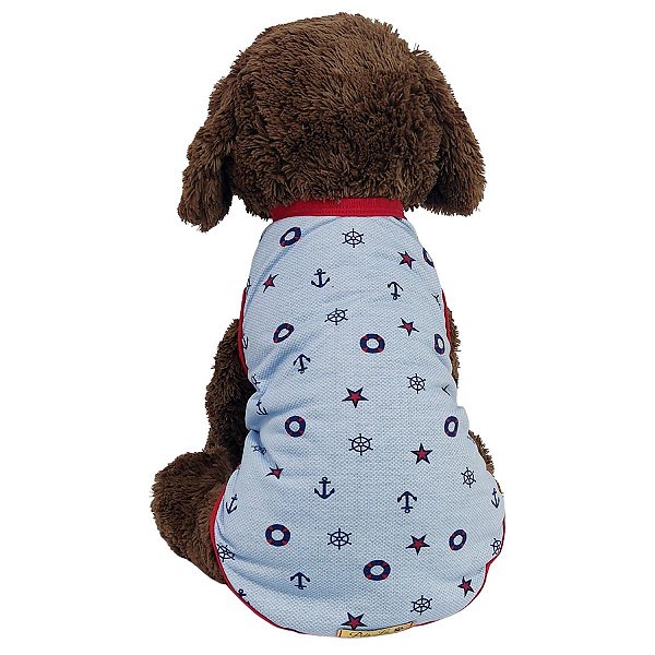 Roupa Pet - Regata Básica Náutico