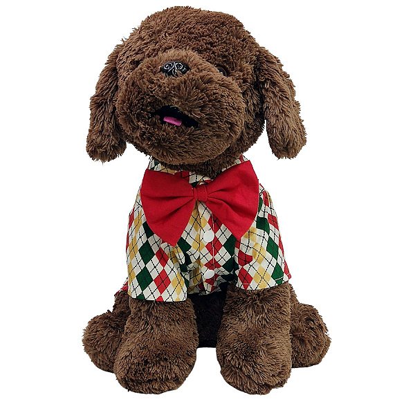 Roupa Pet - Natan Modelo Camisa Natal