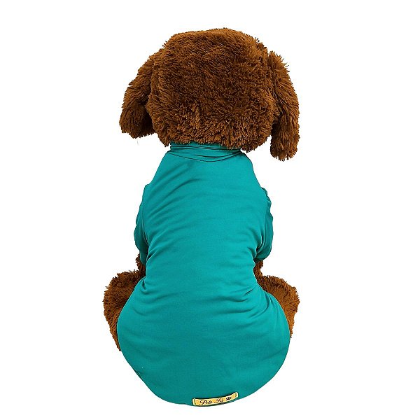 Roupa Pet - Camisa Verde com Proteção Solar UV50+