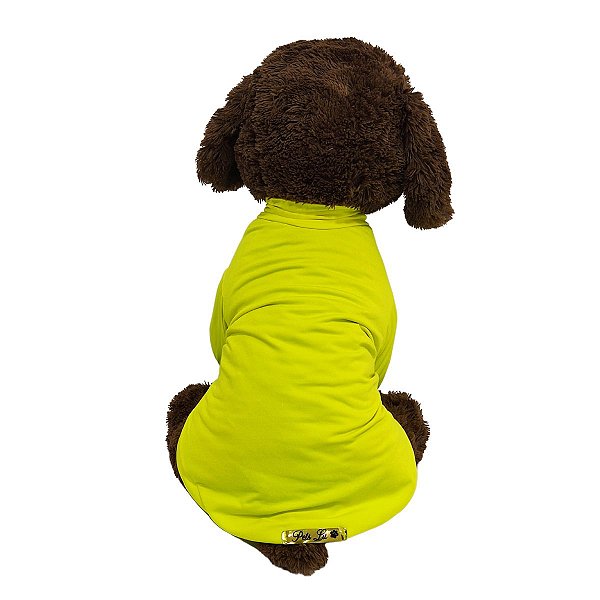 Roupa Pet - Camisa Amarela com Proteção Solar UV50+