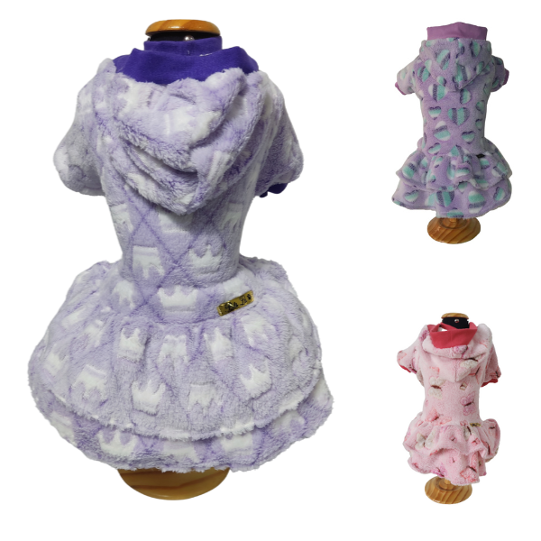 Vestido Pet de Microfibra COM MANGA - Estampas Sortidas