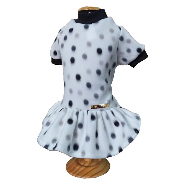 Roupa Pet - Vestido Pet Soft BRANCO E/OU PRETO