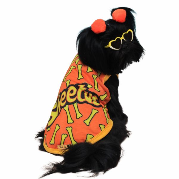 Roupa Pet - Sheetus Laranja Modelo Regata Básica