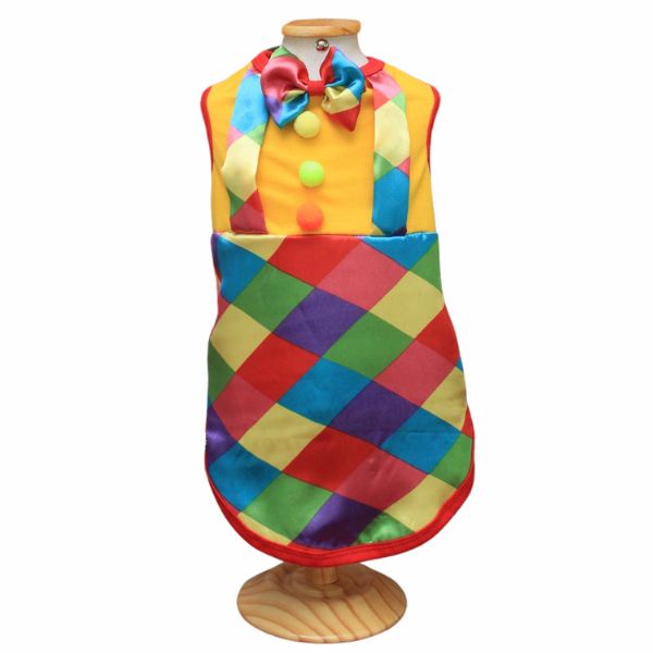 Roupa Pet - Palhaço Gravatinha Modelo Fantasia
