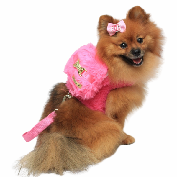 Coleira Peitoral Pet com Mochila e Guia - Patricinha
