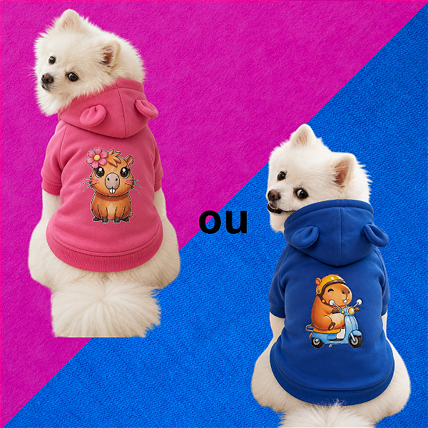 Roupa Pet - Roupinha Casaco Capivara