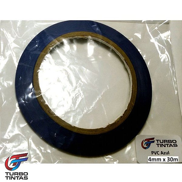 Fita Filete PVC Azul - 4mm x 30m