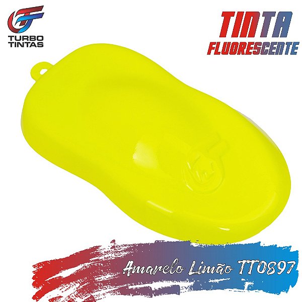 Tinta Fluorescente Poliéster - Amarelo Limão Luminosa - TT0897