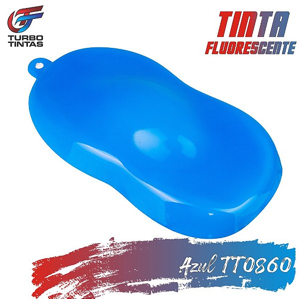 Tinta Fluorescente Poliéster - Azul Luminosa - TT0860