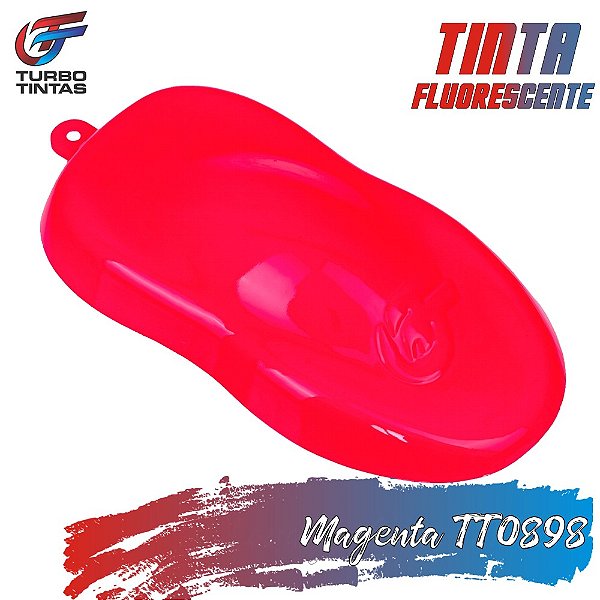 Tinta Fluorescente Poliéster - Magenta Luminosa - TT0898