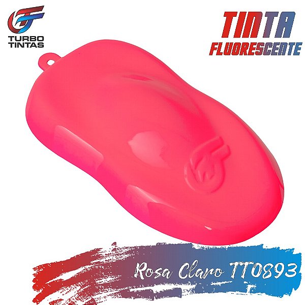 Tinta Fluorescente Poliéster - Rosa Claro Luminosa - TT0871
