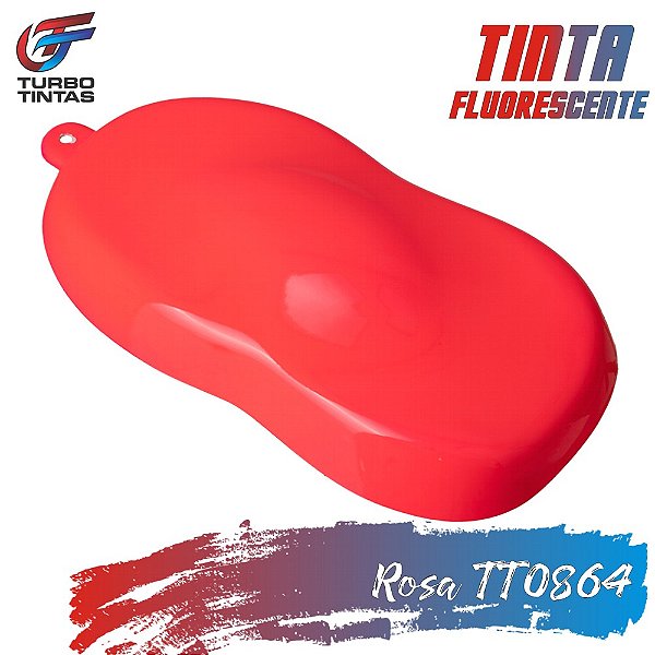 Tinta Fluorescente Poliéster - Rosa Luminosa - TT0864