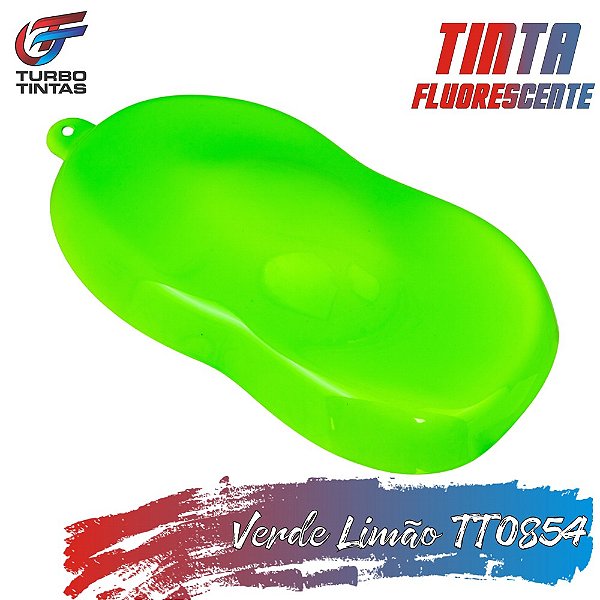 Tinta Fluorescente Poliéster - Verde Limão Luminosa - TT0854