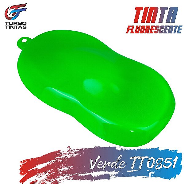 Tinta Fluorescente Poliéster - Verde Luminosa - TT0851