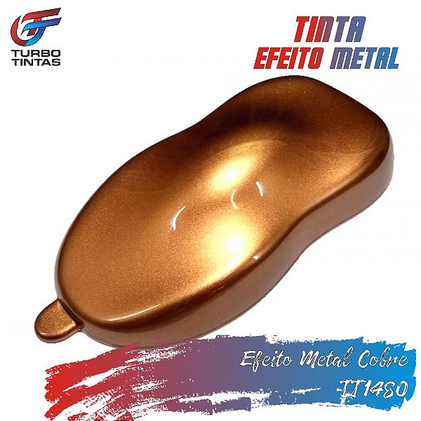 Tinta de Efeito Metal - Cobre Turbo Poliéster - TT1480
