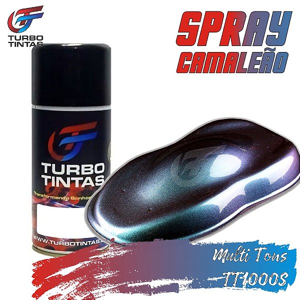 Tinta Camaleão Spray - Multi Tons - TT1000S Verde/Azul/Violeta/Vermelho