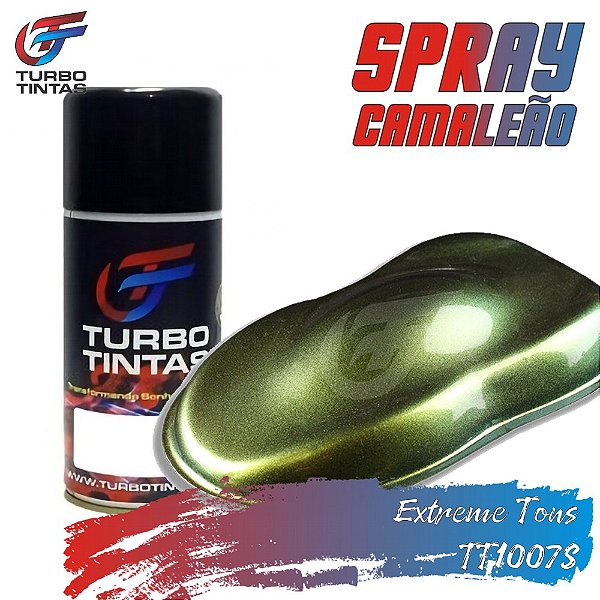 Tinta Camaleão Spray - Extreme Tons - TT1007S Verde/Amarelo - Turbo Tintas