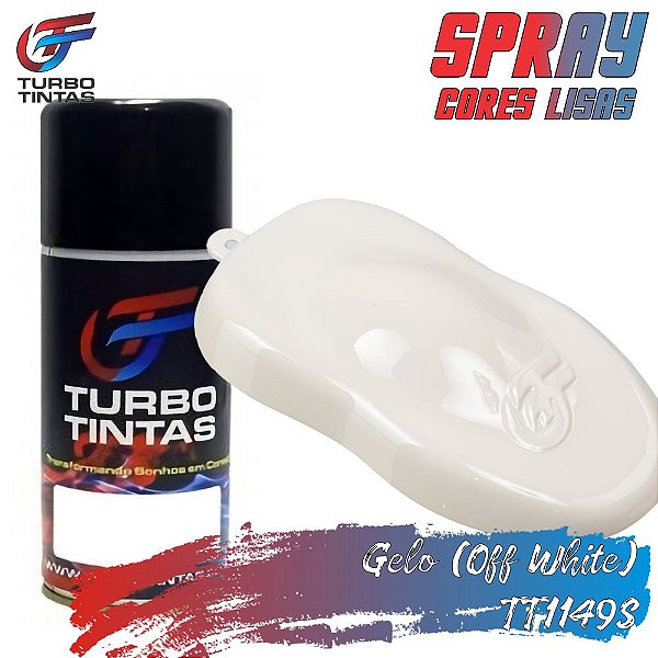 Spray Poliéster Liso - Gelo (Off White) - TT1149S - 350ml