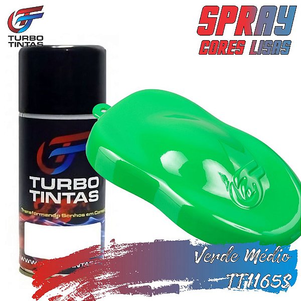 Spray Poliéster Liso - Verde Médio - TT1165S - 350ml