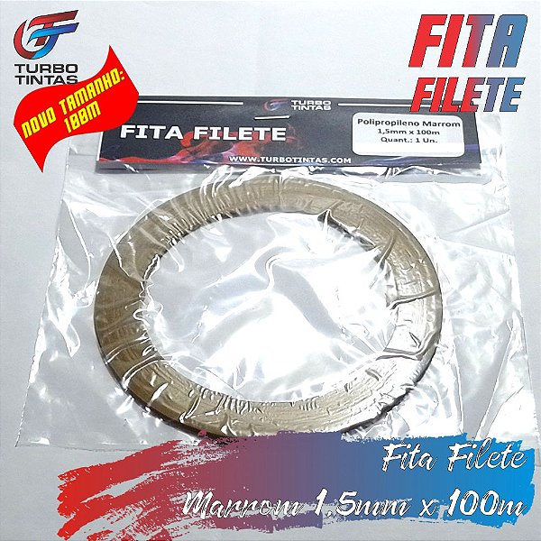 Fita Filete Marrom - 1,5mm x 100m