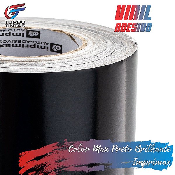 Vinil Adesivo Color Max Preto Brilhante - Imprimax