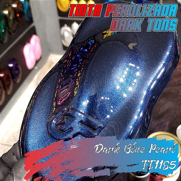 Tinta Poliéster Perolizada - Dark Blue Pearl - TT1185
