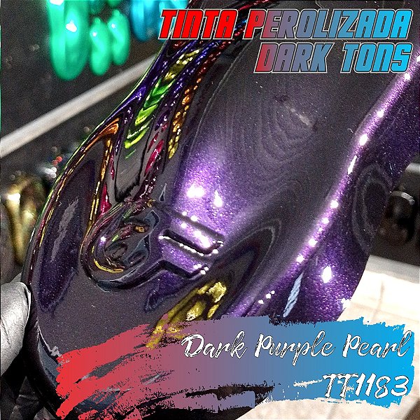 Tinta Poliéster Perolizada - Dark Purple Pearl - TT1183