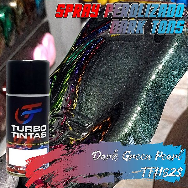 Spray Poliéster Perolizado - Dark Green Pearl - TT1182s